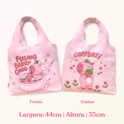 Totebag Capivara Rosa